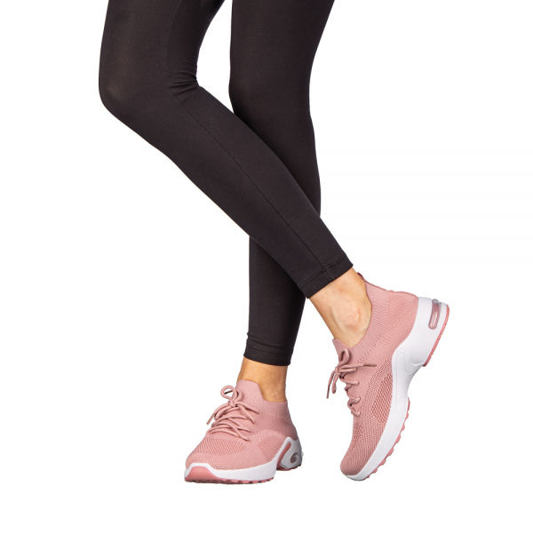 Дамски спортни обувки розови  от текстилен материал  Fepa, 4 - Kalapod.bg